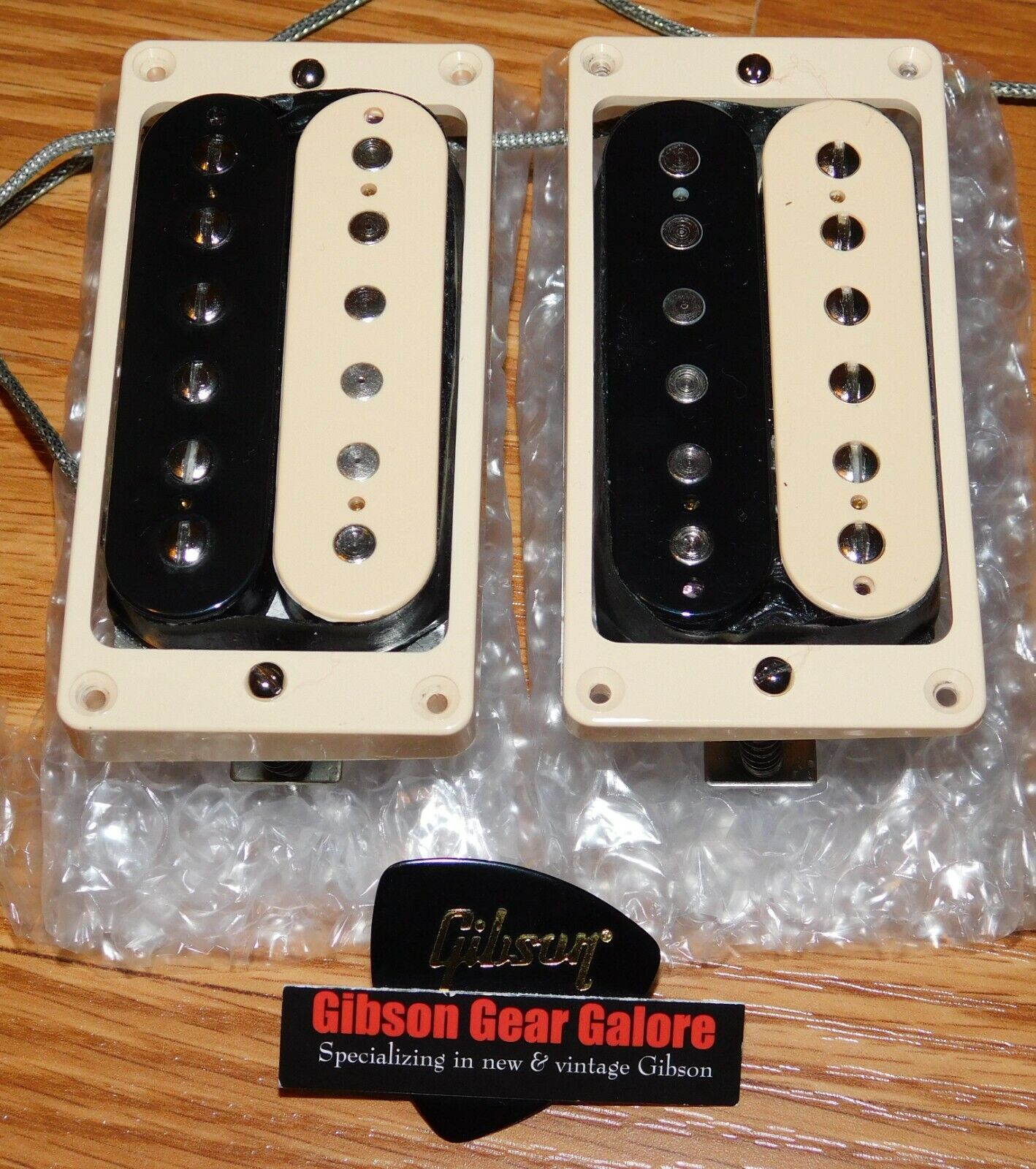 Gibson Les Paul Pickup Set Custom Burstbucker Zebra Guitar Parts