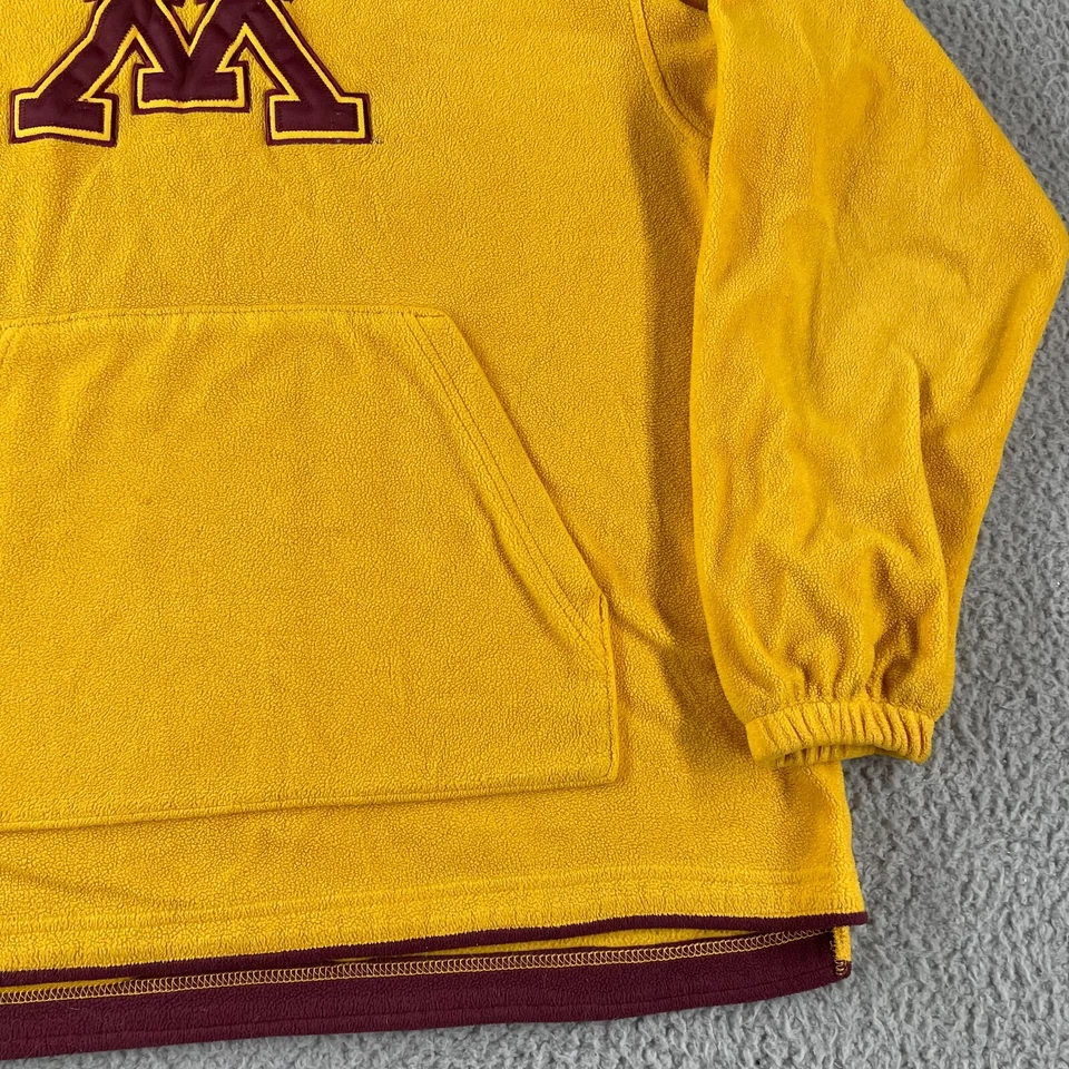 Minnesota Golden Gophers Hoodie Mens Medium Sweatshirt Columbia Maroon Yellow - Image 4 of 4