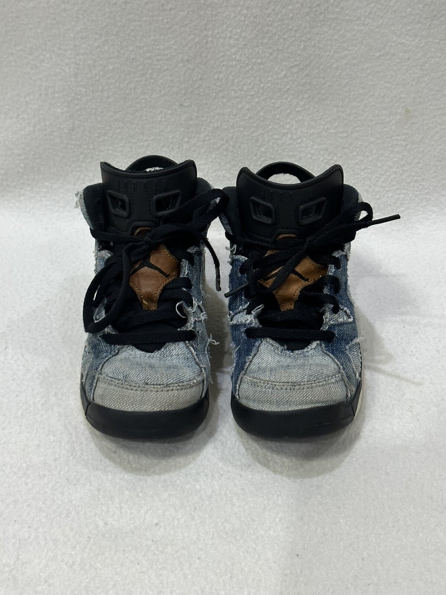 Nike Air Jordan Retro 6 VI Washed Denim CV5487-401 PS Kids - Size