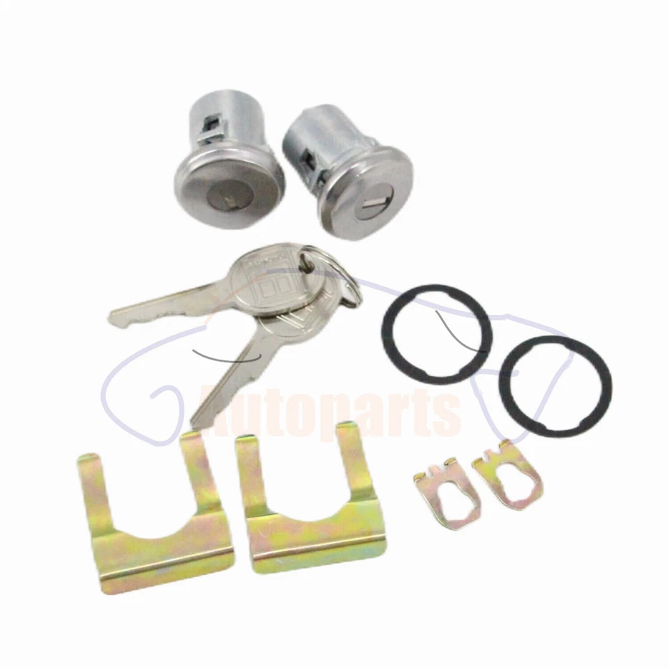 Door Lock Key Cylinder Tumbler Pair Chrome For Chevrolet S-10 Blazer 83-1994 USA - Изображение 2 из 4
