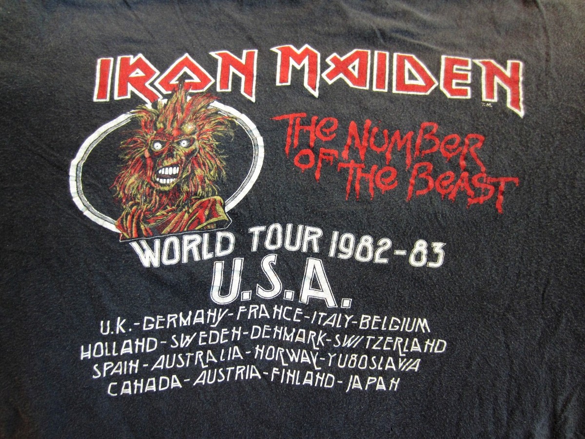 IRON MAIDEN Vintage Concert Shirt Vintage Original Size XL