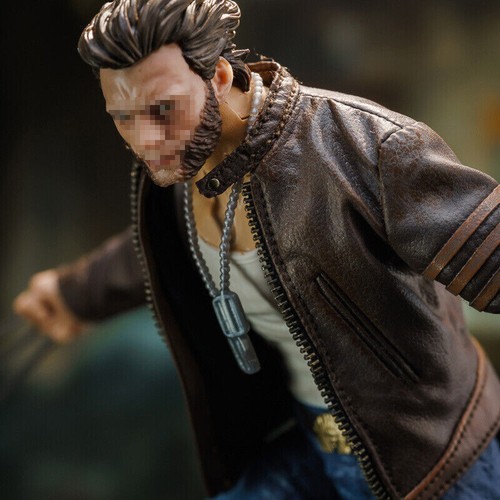 1/12 Male Wolverine Logan Brown Jacket PU Leather Coat Model Fit 6'' Figure Body - Picture 8 of 13