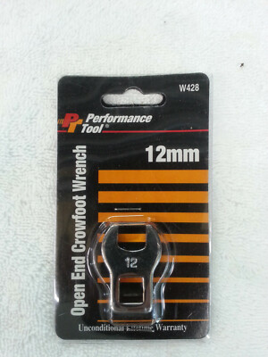 NEW Performance Tool 12mm Open End Crowfoot Wrench W428