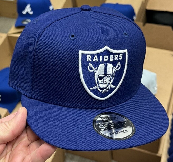New Era Las Vegas Raiders 9Fifty Snapback Hat Royal Blue Dodgers Blue