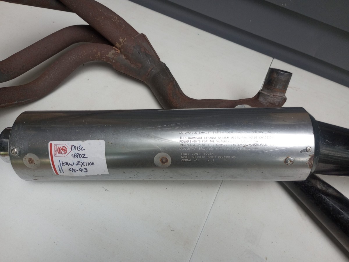 Kawasaki 90-93 ZX1100 Factory Exhaust System KAW2351100 (8719) | eBay