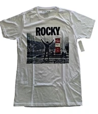 Nwt Rocky Men's Philadelphia Stairs Rocky Balboa Sz Small Short Sleeve T-Shirt