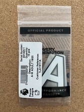 Avery Dennison Pack of 15 Official Premier League Adult Letters 19/20 White