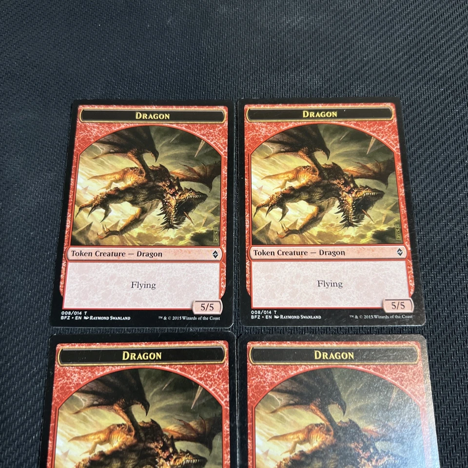 Dragon Token 008 Battle for Zendikar Magic The Gathering Mtg Card 4 - Image 2 of 4