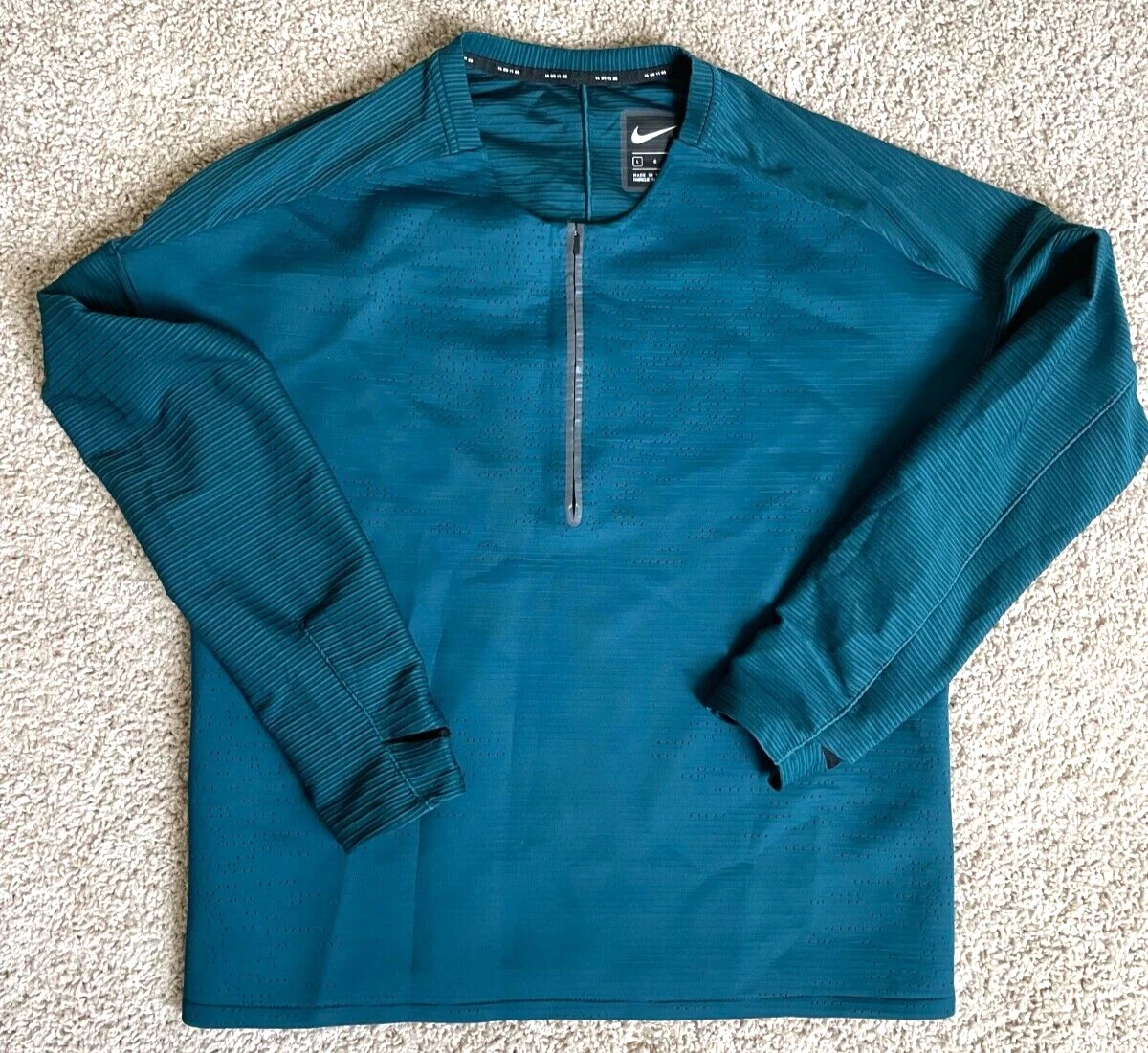 NIKE TECH PACK LONG SLEEVE COOL ZONED RUNNING SPHERE TOP SIZE L MEN