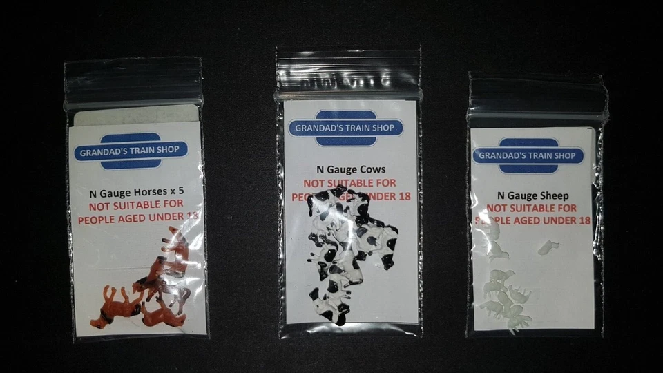 N Gauge Animals (Painted & Unpainted) - MULTI-LISTING - Brand New