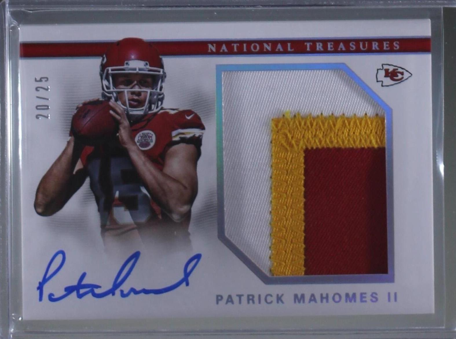 マホームズ 額ポスター 2017 Panini National Treasures - Patrick Mahomes II #RMS-PM for
