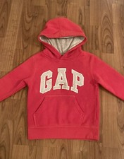 Gap Red Toddler Hoodie with Gray Lining, Size 4
