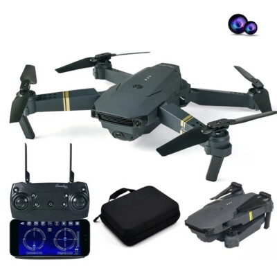E58 Quad Air RC Mini Drone HD 4K Wide Angle Dual Camera WIFI FPV Drone +1Bat