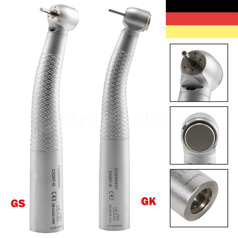 YUSENDENT Coxo Dental LED Fiber Optic High Speed Turbine Handstück Fit KaV/ Sirona Coupler