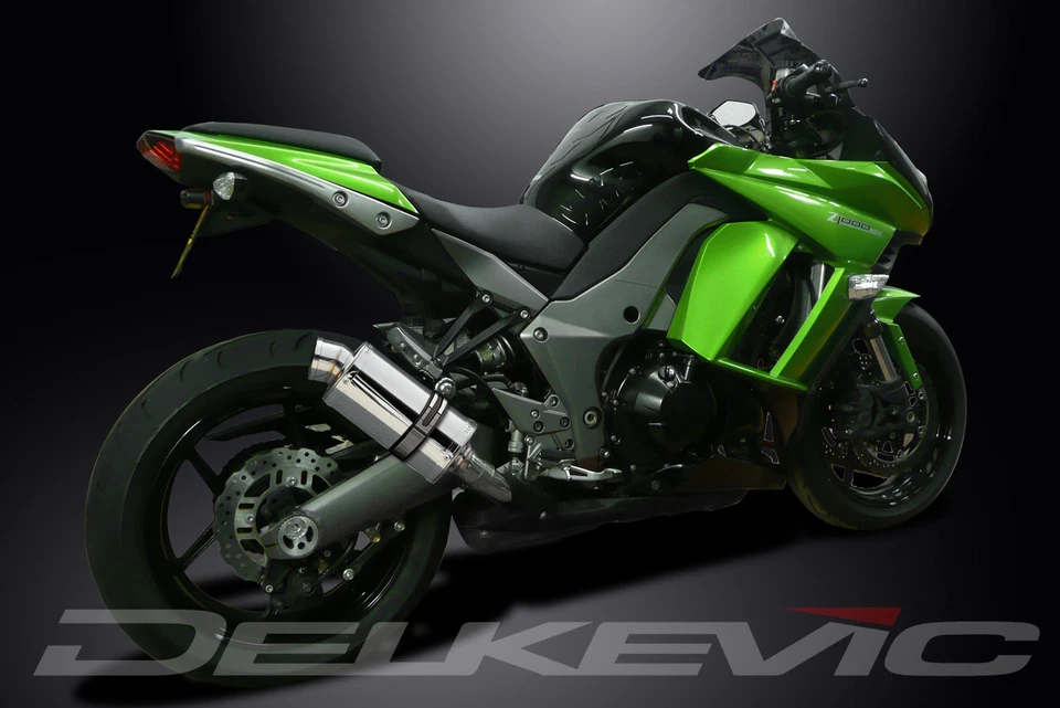 Kawasaki Ninja 1000 2011-2020 Slip On 9" Oval Stainless Exhaust Muffler Kit — 第 4/4 张图片