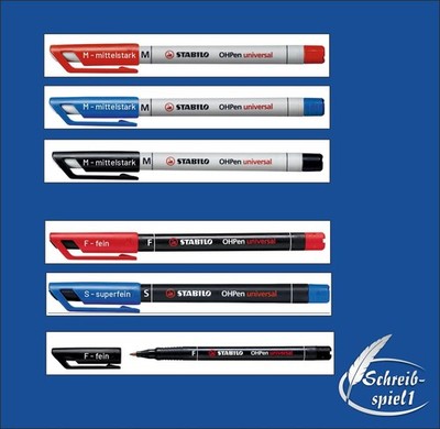 STABILO OHPen universal Folienstift permanet oder non-permanent versch. Stärken