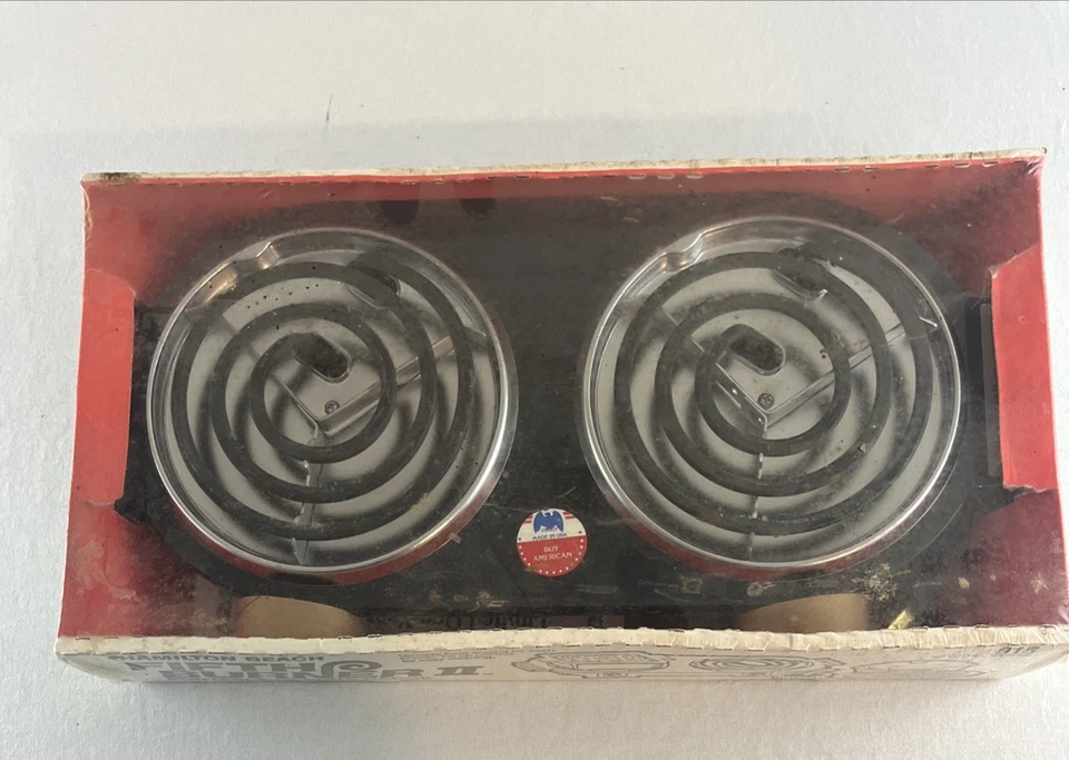 Hamilton Beach Fifth Burner II двойной портативный нагревательный диапазон модель 815 сделано в США - Изображение 2 из 4