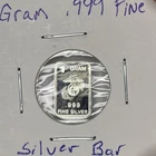1 Gram 0.999 Fine Silver Bar - USMC