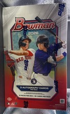 2026 BOWMAN BASEBALL HOBBY JUMBO BOX (3 AUTOs) w/Chrome MLB Brand New Sealed QTY