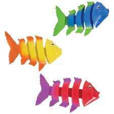 SwimWays Fish Styx Kids Pool Diving Toys 3-Pack Colorful Fish-Shaped Dive Set