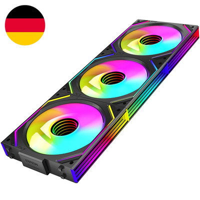 TZMRIT Interstellar-V2 Infinity Mirror ARGB PWM Lüfter 120Mm Schwarz, RGB Lüfter