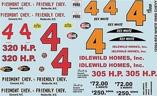 Gofer-Racing 1959/60 Chevy Rex White Graphics - Plastic Model Vehicle Decal