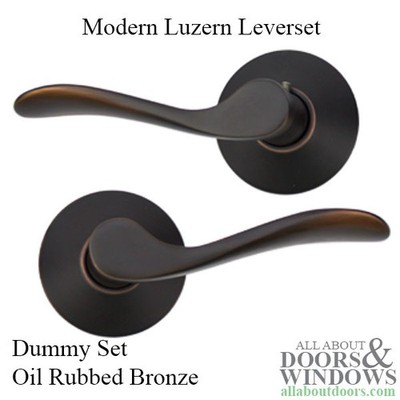 Emtek Dummy Lever Set Modern Luzern Door Handle Oil Rubbed Bronze Levers