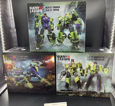 Mecha Invasion GLA01-06 the best Green Devastator ever 6 IN 1 Full Set SHIPinUSA