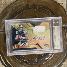 2018 Panini Gold Standard Sam Darnold RPA Rookie Patch Auto /99 BGS 9