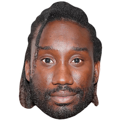 Nathan Stewart-Jarrett (Long Hair) Big Head. Larger than life mask.