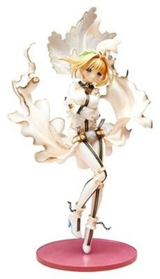 Fate / Extra Ccc Saber Bride 1/8 Scale Painted Pvc Figur Hobbymax Japan
