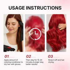 Color Depositing Red Hair Mask Boosting Conditioner Hydrates Enhances Tones