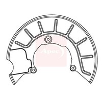 Vw Sharan Van 7N1 7N2 2010 Abs Geschwindigkeits-Sensoren ASG1050
