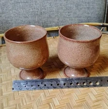 Vintage Goblet Set Signed 'Jugtown 1982'