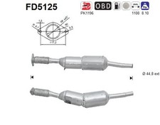 AS DPF Rußpartikelfilter Dieselpartikelfilter FD5125 Cordierit für RENAULT MODUS