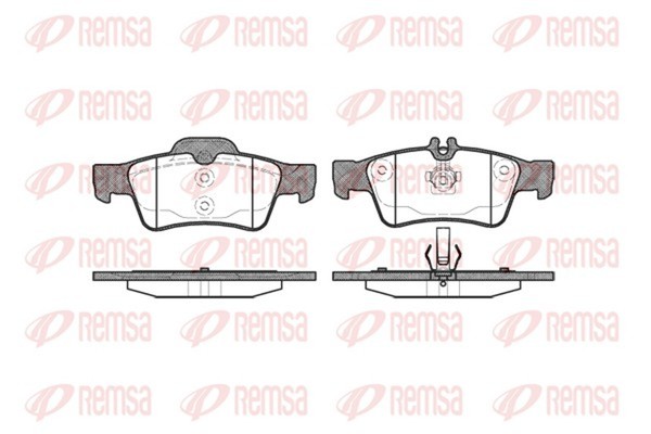 Bremsbelagsatz Scheibenbremse Remsa 0991.00 FüR Mercedes W212 S212 Klasse Model-image