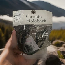 Curtain Hold Back Hooks 2-Pack Antler Replica Home Decor  , Windows By Desing