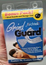 Archtek Teeth GRIND GUARD Night Teeth Grinding TMJ  2 Guard Pack and Case