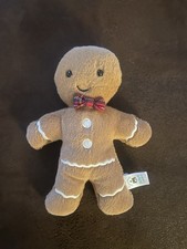 Jellycat Jolly Gingerbread Fred Plush Small Christmas Gingerbread Man 7 Inch Red