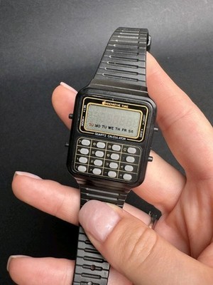Rare innovative time watch quartz calculator cta840bp For Parts Or Repair 