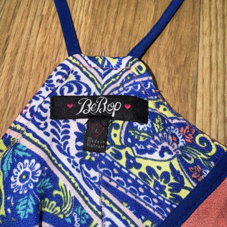 Vestido asimétrico sin mangas para mujer talla L bandana estampado tapiz ligero campamento Foto 2 de 4