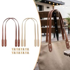 4x Handbag Handles Part Accessories Purse Making PU Leather Purses Handles