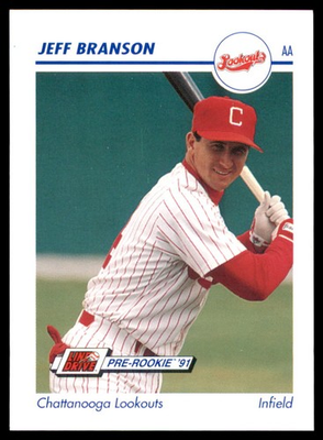 #ad 1991 Line Drive AA #155 Jeff Branson Chattanooga Lookouts $1.72