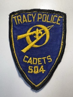 Tracy California Police Cadet Patch Vintage / RARE