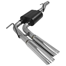 Flowmaster 17398 American Thunder Cat-Back Exhaust Dual 2.5" Aluminized 3" Tips
