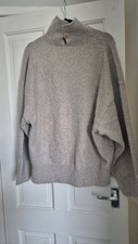 H&M Oversized jumper In A Soft Knit Featuring Ribbed Turtle Neck