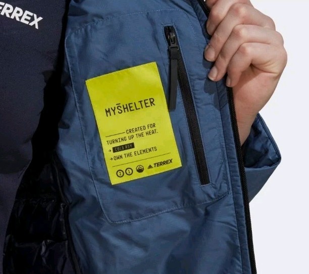 adidas Terrex Myshelter HH9284 Down Jacket BMWT RRP£280 Sz L UK 16-18 Cold.rdy image 9