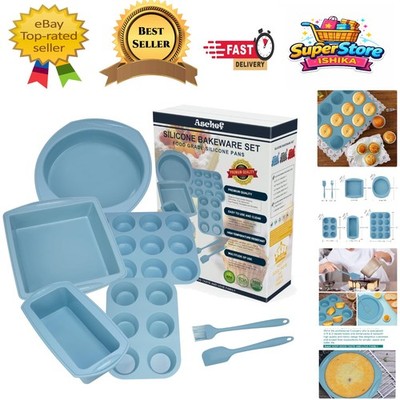 Hitzebeständiges & Spülmaschinenfestes 7-in-1 Silikon Backblech Set - Königsblau