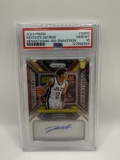 2023-24 Panini Prizm Keyonte George Rookie RC Snakeskin Prizm Auto /15 PSA 10