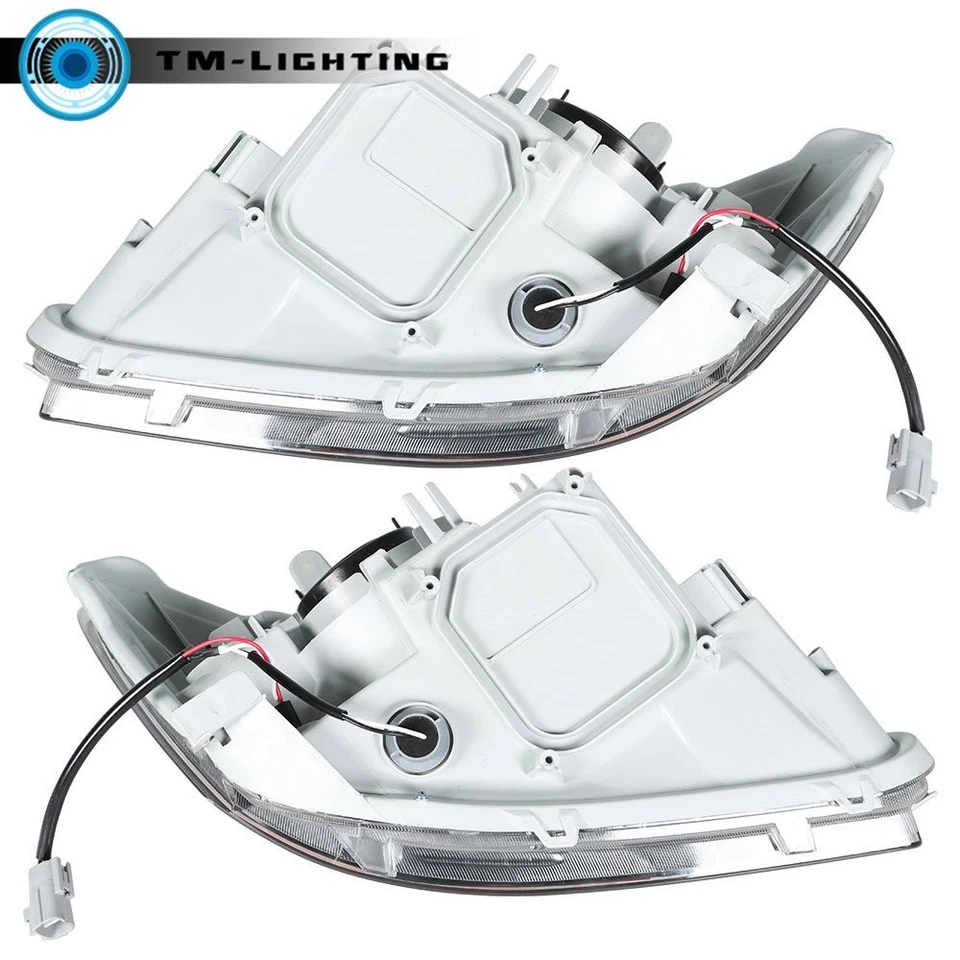 Faros halógenos para Toyota Yaris 2007-2008-2009-2012 faros carcasa negra Foto 4 de 4
